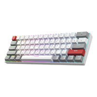 1 x RAW Customer Returns Newmen GM610Pro 60 percent keyboard mechanical wireless TKL gaming Bluetooth Type-C rechargeable NKRO with extra keycap set, RGB backlight QWERTY, for Windows Mac, Gateron red - RRP €56.46