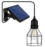 1 x RAW Customer Returns Li-xada Solar Pendant Light E27 Outdoor Light Sensitive Light IP65 Water Resistance for Garden Yard Terrace Balcony - RRP €26.99