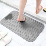 1 x RAW Customer Returns Blue bathtub mat non-slip 70x40cm shower mat non-slip with massage, non-slip bath mat with suction cup and drainage holes TPE shower mats mildew resistant BPA free, machine washable - RRP €20.4