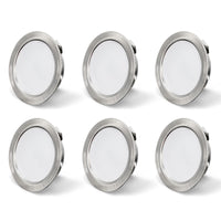 1 x RAW Customer Returns KYOTECH LED recessed spotlight 230V G4 LED 3.5W 4000K neutral white 260LM furniture recessed spotlight IP44 LED furniture recessed light under-cabinet light kitchen LED drill hole 55-58mm and 20mm flat, set of 6 - RRP €30.24