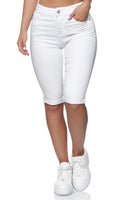 1 x RAW Customer Returns Elara Women s 3 4 Jeans Push Up Capri Chunkyrayan HB2582 White-36 S  - RRP €27.18