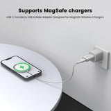 1 x RAW Customer Returns MOSWAG USB C Female to USB Male Adapter, USB C to USB Adapter Compatible with Apple MagSafe Charger, Watch Series Ultra 8 7 se, iMac, MacBook Pro, MacBook, Laptops, PC, Computer and More - RRP €21.6