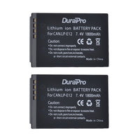 1 x RAW Customer Returns DuraPro 1800mAh 2pcs LP-E12 LP E12 LPE12 battery LCD dual USB charger for LP-E12, LC-E12 battery and EOS M, EOS M2, EOS M10, EOS M50, EOS Rebel SL1, EOS 100D digital cameras - RRP €24.99