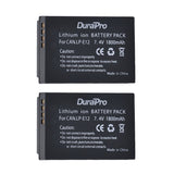 1 x RAW Customer Returns DuraPro 1800mAh 2pcs LP-E12 LP E12 LPE12 battery LCD dual USB charger for LP-E12, LC-E12 battery and EOS M, EOS M2, EOS M10, EOS M50, EOS Rebel SL1, EOS 100D digital cameras - RRP €24.99