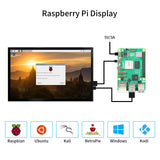 1 x RAW Customer Returns CUQI 10 inch Raspberry Pi Monitor, 1024 600 HDMI Portable Monitor, Raspberry Pi Display with Leather Case for Raspberry Pi 5 4B 3B Laptop Win OS Device - RRP €59.99