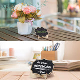 1 x RAW Customer Returns 30 PCS Wipeable Mini Blackboard with Erasable Chalk Marker - Small Wooden Chalkboard with Stand - Use as Table Cards, Place Cards, Name Tags, Price Tags for Weddings, Birthdays, etc. - RRP €18.14