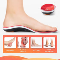 1 x RAW Customer Returns PCSsole Arch Support Insoles, Plantar Fasciitis Insoles for Flat Feet, Orthopedic Insole for Heel Pain, Metatarsalgia, Pronation for Men and Women 28CM  - RRP €26.99