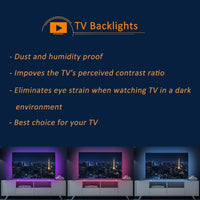 1 x RAW Customer Returns WOWLED TV Backlight RGB LED Strip Lights 1.5m RGB USB LED Strip. - RRP €10.07