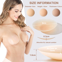 1 x Brand New Xnova Reusable Silicone Nipple Covers for Women, Washable Nipple Covers, Adhesive Nipple Covers for Cups with Invisible Nipple Protector for Bra Brown, 2 Pairs  - RRP €24.0