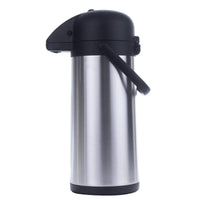 3 x RAW Customer Returns Household International Stainless Steel Double Wall Thermos Flask with Pump 3 Liters - RRP €111.9