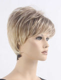 1 x RAW Customer Returns Tsnomore More Stylish Shaggy Blonde Short Straight Capless Synthetic Wig - RRP €21.99