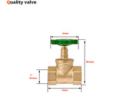 1 x RAW Customer Returns zencQ straight-way valve 1 inch gate valve with PN16 16 bar high pressure leakage shut-off valve with rising spindle 1  - RRP €15.99