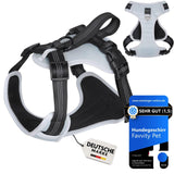 8 x Brand New FAVVITY PET dog harness for small, medium and large dogs - padded reflective anti-pull Now choose the harness for your dog Grey medium dog M  - RRP €199.6