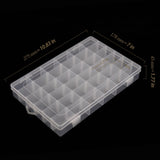 1 x RAW Customer Returns CHEUKYIU 3 PCS 36 Compartments Storage Box Small Parts Box Transparent Small Parts Box Small Parts Box with Lid Plastic Adjustable Sorting Boxes for Jewelry Beads Earring DIY Crafts - RRP €19.15