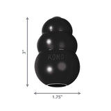 4 x Brand New KONG Extreme Dog Toy Extra Tough Natural Rubber, Black Chewing, Chasing, Retrieving For Small Dogs - RRP €58.84