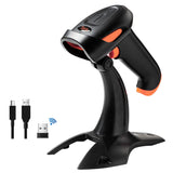 1 x RAW Customer Returns Tera Barcode Scanner 1D 2D QR 3 in 1 Wireless 2.4 GHz Bluetooth USB Wired Barcode Reader with Stand Holder, HW0001 - RRP €40.89