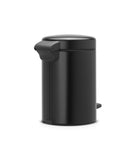 1 x RAW Customer Returns Brabantia 113321 pedal bin with plastic inner bucket, steel, matt black, 3 liters - RRP €37.97