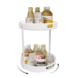 5 x Brand New Skycase spice rack, spice holder rotating plate, spice organizer 2 levels, rotating kitchen shelf, kitchen organizer, rotating kitchen shelf spice stand made of plastic for spices oil spice bottles BLACK  - RRP €115.9