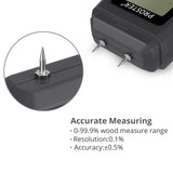 60 x Brand New Proster Digital Moisture Meter Humidity Meter Wood Moisture Meter LCD Backlight with Battery Wood Moisture Meter for Wood Firewood Walls Paper Floor -Gray - RRP €1112.4