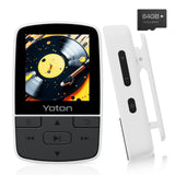 1 x RAW Customer Returns YOTON MP3 Player with Bluetooth 5.2, 64GB Storage, Mini HiFi Music Player with Sports Clip, Independent Volume Control, FM Radio, Includes Headphones, White - RRP €29.99