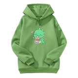 4 x Brand New Women s Teenager Girls Kawaii Hoodie Fleece Autumn Winter Long Sleeve Hoodie Warm Jumper Hooded Casual Sweatshirt Tops 2XL, Green  - RRP €108.48