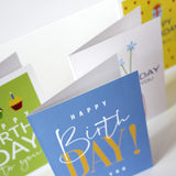 1 x RAW Customer Returns Meridian Design birthday cards, Happy Birthday folding cards in a set of 10 with envelope, birthday greeting card, 10 greeting cards in premium quality, creative gift cards - RRP €17.14