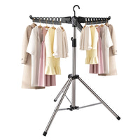 1 x RAW Customer Returns Sinbide Clothes Rack for Shirts, Foldable Clothes Rack Space Saving, Foldable Clothes Rack, Ironing Rack, With Stainless Steel Tube and ABS Plastic White  - RRP €37.3