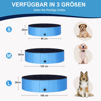 1 x RAW Customer Returns Ezilif Dog Pool for Large Small Dogs, Foldable Dog Pool Non-Slip, 120 x 30cm Swimming Pool for Dogs Thickened PVC, Paddling Pool Dog Wear-Resistant, Dog Bathtub Swimming Pool - RRP €39.98