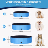 1 x RAW Customer Returns Ezilif Dog Pool for Large Small Dogs, Foldable Dog Pool Non-Slip, 160 x 30cm Swimming Pool for Dogs Thickened PVC, Paddling Pool Dog Wear-Resistant, Dog Bathtub Swimming Pool - RRP €45.36