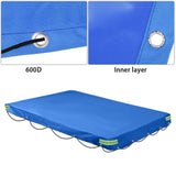 1 x RAW Customer Returns Trailer tarpaulin flat tarpaulin high tarpaulin tarpaulin rope 207x114x9 cm waterproof windproof tear-resistant cover tarpaulin, fabric tarpaulin tarpaulin for Stema car trailer F 750 DBL 750 850 F FT7.5  - RRP €20.16