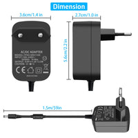 1 x RAW Customer Returns TKDY Guitar Effects Pedal Power Supply Adapter 9V 1.5A 13.5W Wall Charger Tip Negative 5.5 2.1mm with 5 Way Daisy Chain Cables - RRP €16.13