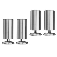 1 x RAW Customer Returns 8 20cm Metal Furniture Feet, La Vane Set of 4 Stainless Steel Table Legs Cabinet Feet with Rubber Mat for Cabinet Sofa Kitchen Shelf - RRP €20.16