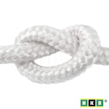 1 x RAW Customer Returns HKB 20 mx 8mm -- POLYPROPYLENE ROPE PP rope polypropylene rope WHITE mooring braided line rope rope cord 16-fold BRAIDED - RRP €16.95