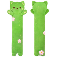 2 x Brand New MUFEIRUO Long Cat Pillow Cuddly Toy - 60cm Long Cat Pillow Plush Toys Stuffed Animal Pillow - Cute Long Cactus Cat Plush Pillow Children Girlfriend - RRP €37.98