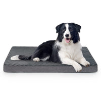 1 x RAW Customer Returns Vamcheer Dog Bed-medium size dog cushion Memory Foam 89x56x8cm, Waterproof, removable and washable Orthopedic Dog Kennel, Soft removable flannel with non-slip bottom, Gray - RRP €59.0