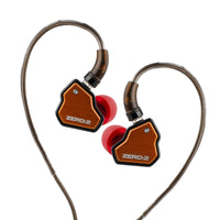 1 x RAW Customer Returns Linsoul 7Hz x Crinacle Zero 2 In Ear Monitor, Upgraded 10mm Dynamic Driver IEM, Wired Headphones, Gaming Headset, Wired OFC IEM for Musician No Microphone, Orange  - RRP €27.53