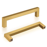 1 x RAW Customer Returns Probrico Gold kitchen handles 160mm hole spacing, gold furniture handles stainless steel, gold cabinet handles, gold drawer handles, gold cabinet handles, 10 pieces - RRP €22.72