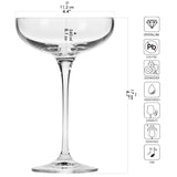 1 x RAW Customer Returns KROSNO champagne bowls champagne glasses champagne glasses Set of 6 240ML Harmony Collection Perfect for home, restaurants and parties Prosecco glass Dishwasher safe - RRP €38.3