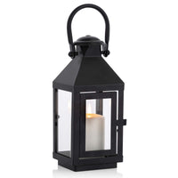 1 x RAW Customer Returns NUPTIO Lantern Black Metal Candle Lantern Lanterns for Outdoors Garden Lanterns for Candles 22cm Large Pillar Candle Holder in Vintage Halloween Christmas Day Candle Holder Cemetery Weatherproof - RRP €22.98