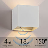 1 x RAW Customer Returns Indoor wall light with motion detector, 4200mAh battery wall light without power connection, no drilling and wireless wall lamp with switch, energy-saving LED indoor wall lamp for wall lighting, white - RRP €22.18