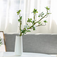 1 x RAW Customer Returns Ceramic Vase Minimalism Style Flower Vase Decoration for Mantel, Fireplace, Table, Living Room, Home Cream - RRP €23.99