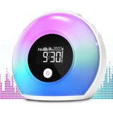 1 x RAW Customer Returns Uplayteck Light Alarm Clock with Bluetooth Speaker, Children s Alarm Clock with Night Light, 4 Brightness Levels and Colorful Light, Digital Alarm Clock for Children, Teenagers, Bedroom - RRP €32.99