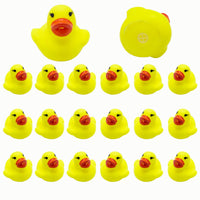 20 x Brand New CHLD rubber duck set of 20, squeaking ducks for the bathtub, bathing fun and decoration, party favors for children s birthdays, yellow - RRP €199.4