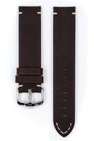 1 x RAW Customer Returns HIRSCH watch strap Ranger L - fashionable premium leather strap for your watch - brown - 20 mm - RRP €59.0