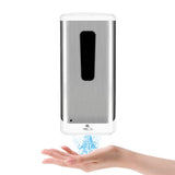 1 x RAW Customer Returns Automatic Soap Dispenser, Jewaytec 1000ML Wall Mounted Stainless Steel Design Disinfectant Dispenser Sensor Auto Touchless Liquid Dispenser for Hotel, Office, Home, Restaurant, Silver - RRP €45.99