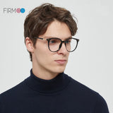 1 x RAW Customer Returns Firmoo blue light filter glasses without prescription for women men, anti blue light UV protective glasses, TR full-rim glasses against eye strain, anti-reflective nerd glasses black - RRP €30.46