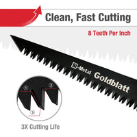 1 x RAW Customer Returns Goldblatt Folding Saw Jab Saw 310mm D6A M2 for Plasterboard Plywood with Soft Handle - RRP €16.33