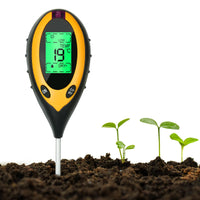 1 x RAW Customer Returns flintronic 4 in 1 Soil Tester Soil pH Meter Soil Moisture pH Tester Sunlight Light Moisture Meter for Plant Soil Garden Farm Lawn Vegetable Garden Without Battery  - RRP €10.48