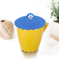 1 x Brand New Yisscen 6 Pcs Cute Cartoon Dustproof Silicone Lid Reusable Food Grade Silicone Cup Lids for Coffee Wine Glass Drinks - RRP €19.2