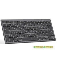 1 x RAW Customer Returns Emetok German Bluetooth keyboard, ultra-thin QWERTZ compatible with iPad 10.2 9.7, iPad Pro 11 iPad Pro 12.9, iPad Air iPad Mini iPhone, stable connection, black - RRP €16.72